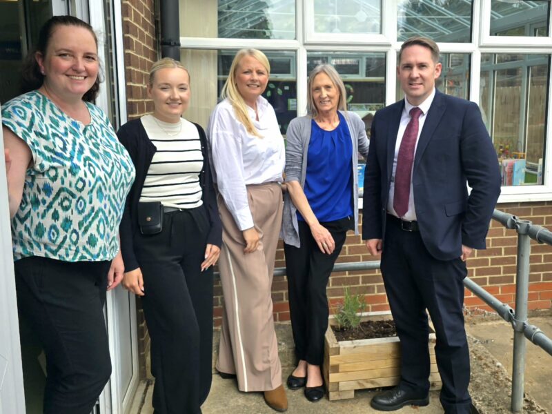 Sam Rushworth with constituents