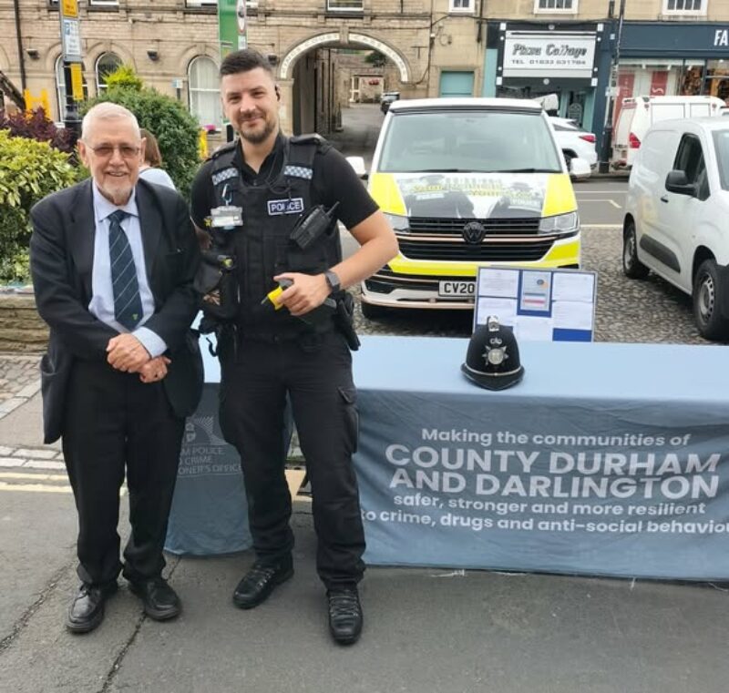 Council Chris with PC Chris Elms